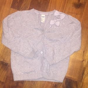 Gray cardigan
